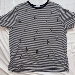 Vintage striped MUSIC Notes Women’s t-shirt